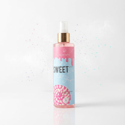 FLORÍNTO Body Mist – 24-Hour Freshness with Aloe Vera Gel – Hydrating, Aluminum-Free & Paraben-Free Spray for Sensitive Skin – Soothing, Non-Sticky & Gentle Formula – 200 ml (Sweet)
