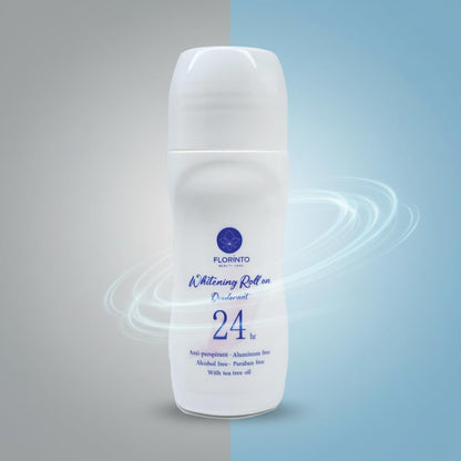 FLORÍNTO Roll-On Deodorant – 0% Aluminum Salts – Long-Lasting Freshness with Aloe Vera, Sage, Witch Hazel, Tea Tree Oil & Dead Sea Minerals – Gentle, Anti-Stain Formula for Sensitive Skin – 50 ml