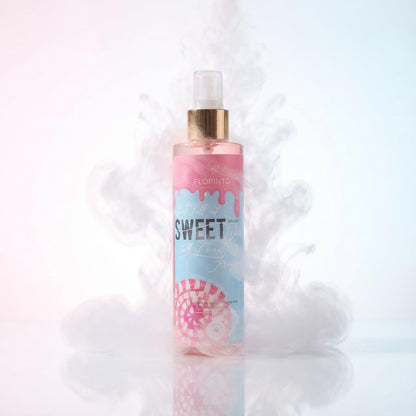 FLORÍNTO Body Mist – 24-Hour Freshness with Aloe Vera Gel – Hydrating, Aluminum-Free & Paraben-Free Spray for Sensitive Skin – Soothing, Non-Sticky & Gentle Formula – 200 ml (Sweet)