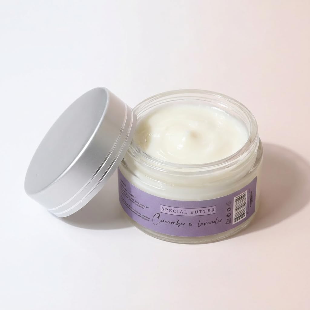 FLORÍNTO Special Butter – Brightening & Softening Cream for Underarm & Bikini Line – With Shea Butter, Vitamin E & Natural Oils – Gentle Hydration for Sensitive Skin – 40g (Lavender & Cucumber)