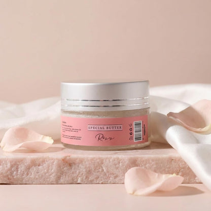 FLORÍNTO Special Butter – Brightening & Softening Cream for Underarm & Bikini Line – With Shea Butter, Vitamin E & Natural Oils – Gentle Hydration for Sensitive Skin – 40g (Rose)