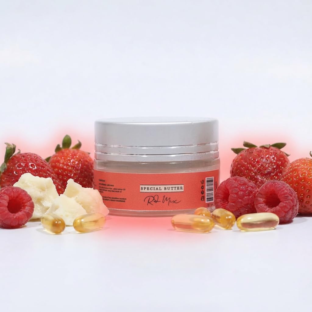 FLORÍNTO Special Butter – Brightening & Softening Cream for Underarm & Bikini Line – With Shea Butter, Vitamin E & Natural Oils – Gentle Hydration for Sensitive Skin – 40g (Red Mix)