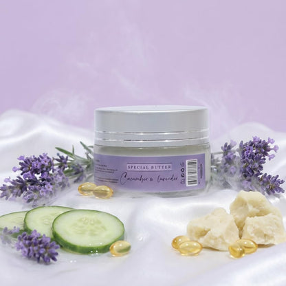 FLORÍNTO Special Butter – Brightening & Softening Cream for Underarm & Bikini Line – With Shea Butter, Vitamin E & Natural Oils – Gentle Hydration for Sensitive Skin – 40g (Lavender & Cucumber)