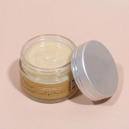 FLORÍNTO Special Butter – Brightening & Softening Cream for Underarm & Bikini Line – With Shea Butter, Vitamin E & Natural Oils – Gentle Hydration for Sensitive Skin – 40g (Caramel & Chocolate)