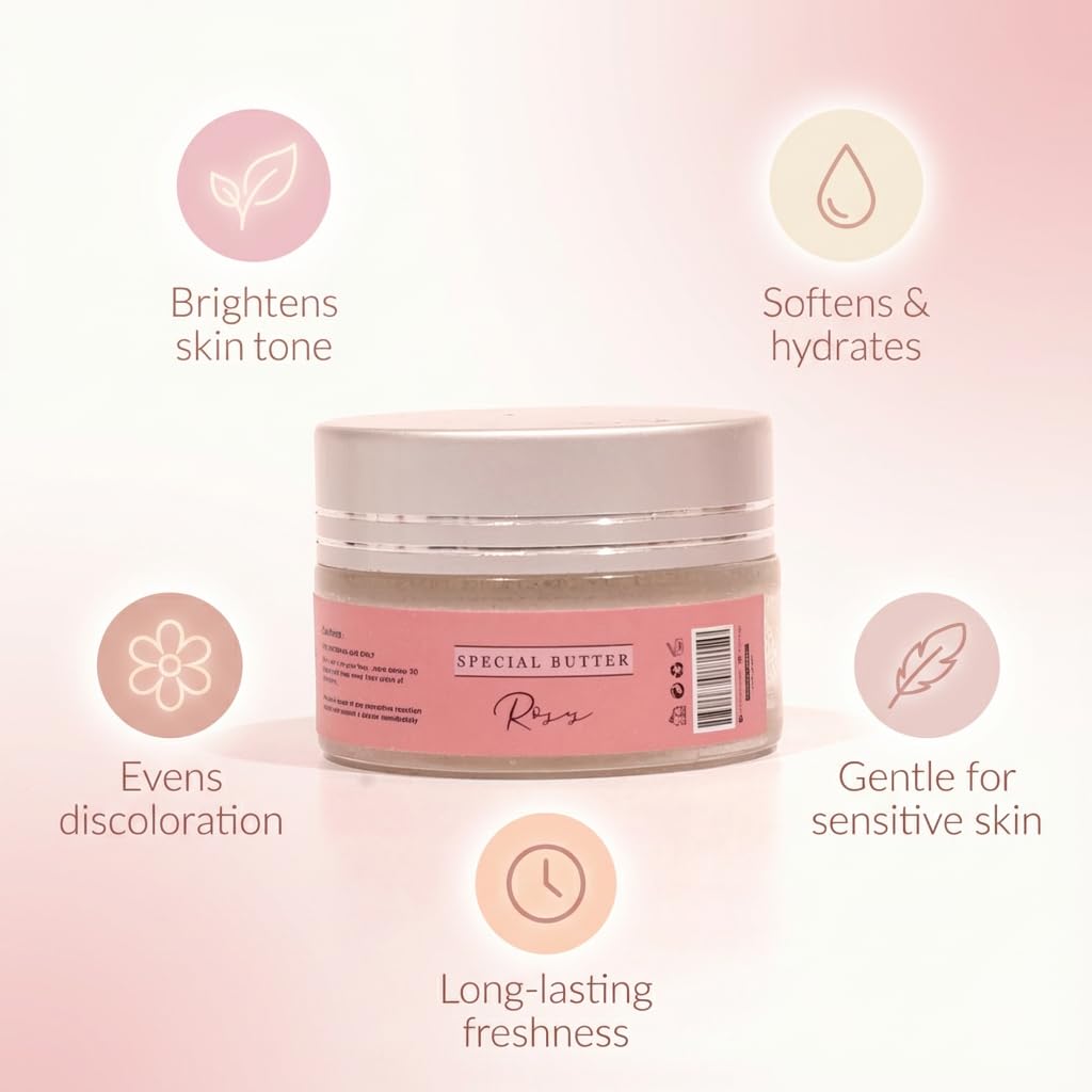 FLORÍNTO Special Butter – Brightening & Softening Cream for Underarm & Bikini Line – With Shea Butter, Vitamin E & Natural Oils – Gentle Hydration for Sensitive Skin – 40g (Caramel & Chocolate)