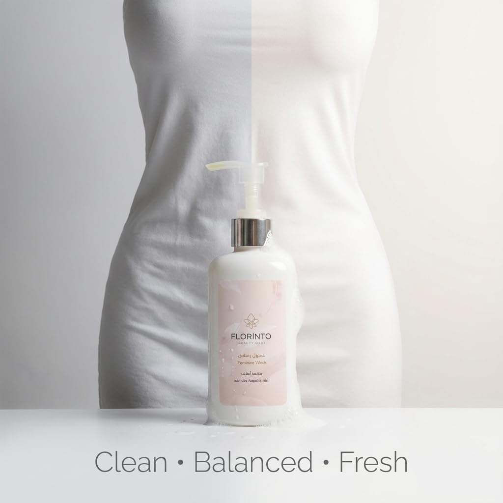 FLORÍNTO Intimate Hygiene Wash – pH Balanced Gentle Daily Cleanser with Honey, Sage, Chamomile & Dead Sea Minerals – Soothing, Refreshing & Non-Irritating Feminine Wash – 200 ml