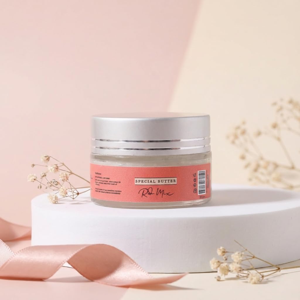 FLORÍNTO Special Butter – Brightening & Softening Cream for Underarm & Bikini Line – With Shea Butter, Vitamin E & Natural Oils – Gentle Hydration for Sensitive Skin – 40g (Red Mix)