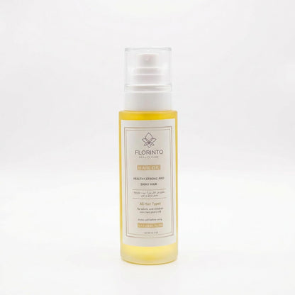 FLORÍNTO Nourishing Hair Oil – Lightweight Blend with Taramira, Black Seed, Aloe & Botanical Oils – Moisturizes Scalp, Reduces Frizz & Adds Shine – Pre-Wash Treatment for All Hair Types – 160 ml