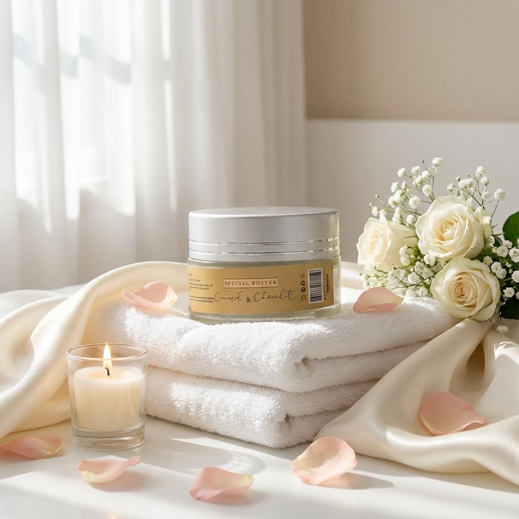 FLORÍNTO Special Butter – Brightening & Softening Cream for Underarm & Bikini Line – With Shea Butter, Vitamin E & Natural Oils – Gentle Hydration for Sensitive Skin – 40g (Caramel & Chocolate)