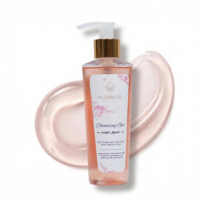 FLORÍNTO Cleansing Gel – Daily Facial Cleanser with Fruit Extracts, Vitamin B5, Honey & Dead Sea Minerals – Gently Removes Makeup & Impurities – Hydrating, Soothing & Purifying – 180 ml