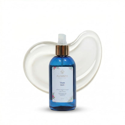 FLORÍNTO Body Oil – Hydrating & Nourishing Formula with Natural Oils & Vitamin E – Deep Moisture for Smooth & Glowing Skin – Fast Absorbing & Non-Greasy Formula – 200 ml (Paradise)