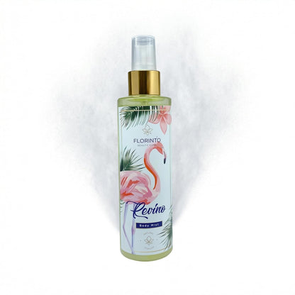 FLORÍNTO Body Mist – 24-Hour Freshness with Aloe Vera Gel – Hydrating, Aluminum-Free & Paraben-Free Spray for Sensitive Skin – Soothing, Non-Sticky & Gentle Formula – 200 ml (Riveno)