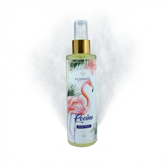 FLORÍNTO Body Mist – 24-Hour Freshness with Aloe Vera Gel – Hydrating, Aluminum-Free & Paraben-Free Spray for Sensitive Skin – Soothing, Non-Sticky & Gentle Formula – 200 ml (Riveno)