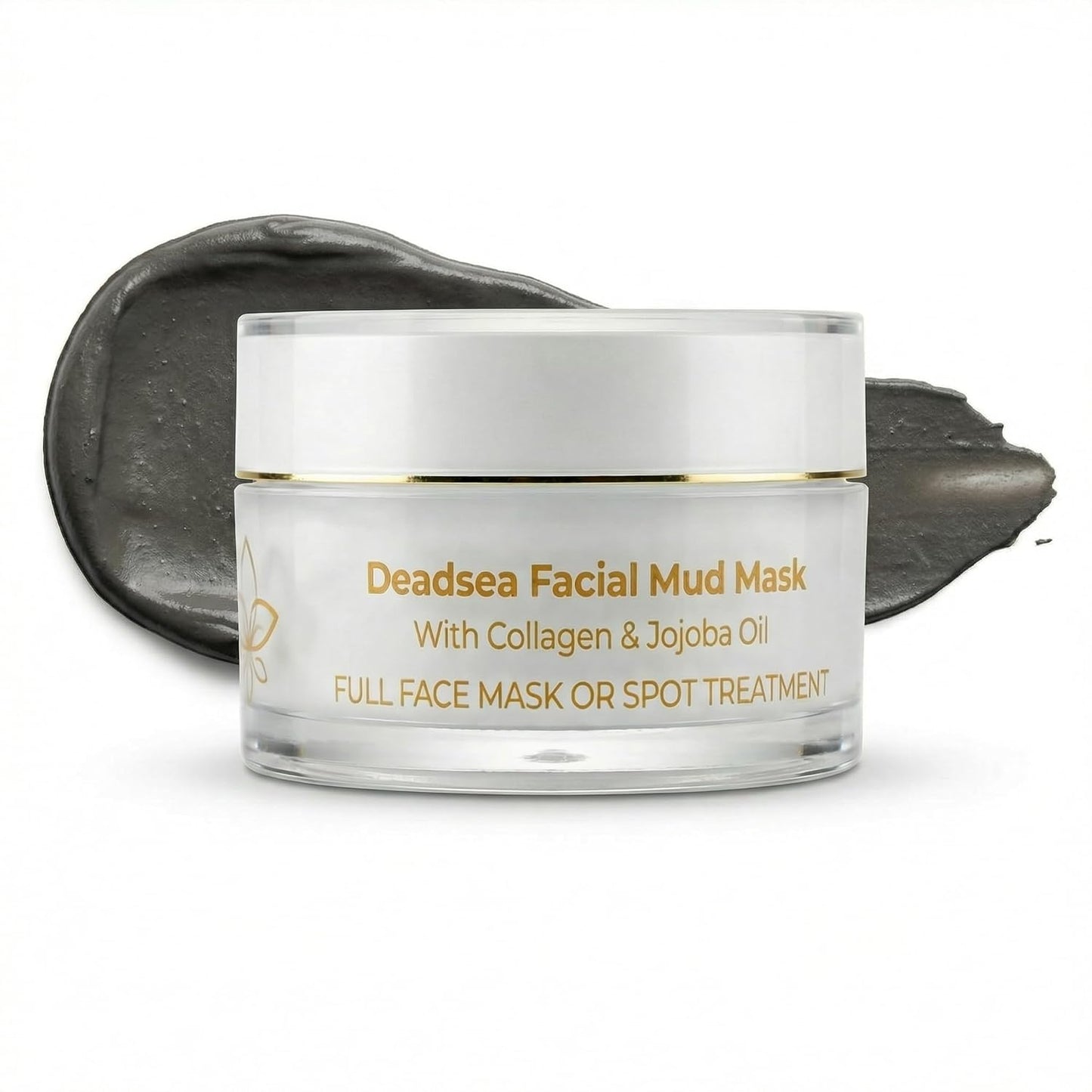 FLORÍNTO Dead Sea Mud Mask – Deep Pore Cleansing Face Mask with Almond Oil, Aloe Vera & Vitamin E – Detoxifying, Purifying & Mineral-Rich Skin Treatment – 70g