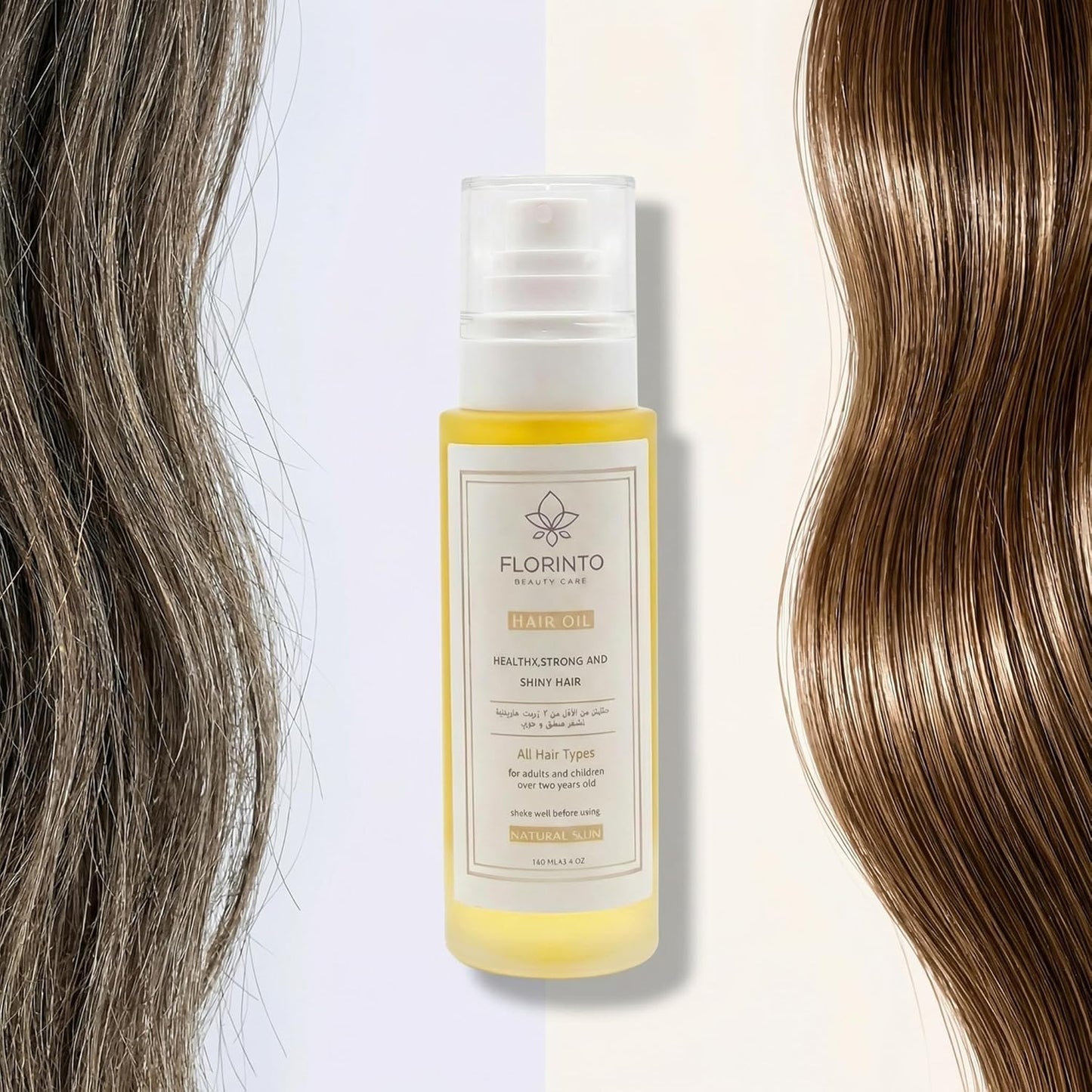 FLORÍNTO Nourishing Hair Oil – Lightweight Blend with Taramira, Black Seed, Aloe & Botanical Oils – Moisturizes Scalp, Reduces Frizz & Adds Shine – Pre-Wash Treatment for All Hair Types – 160 ml