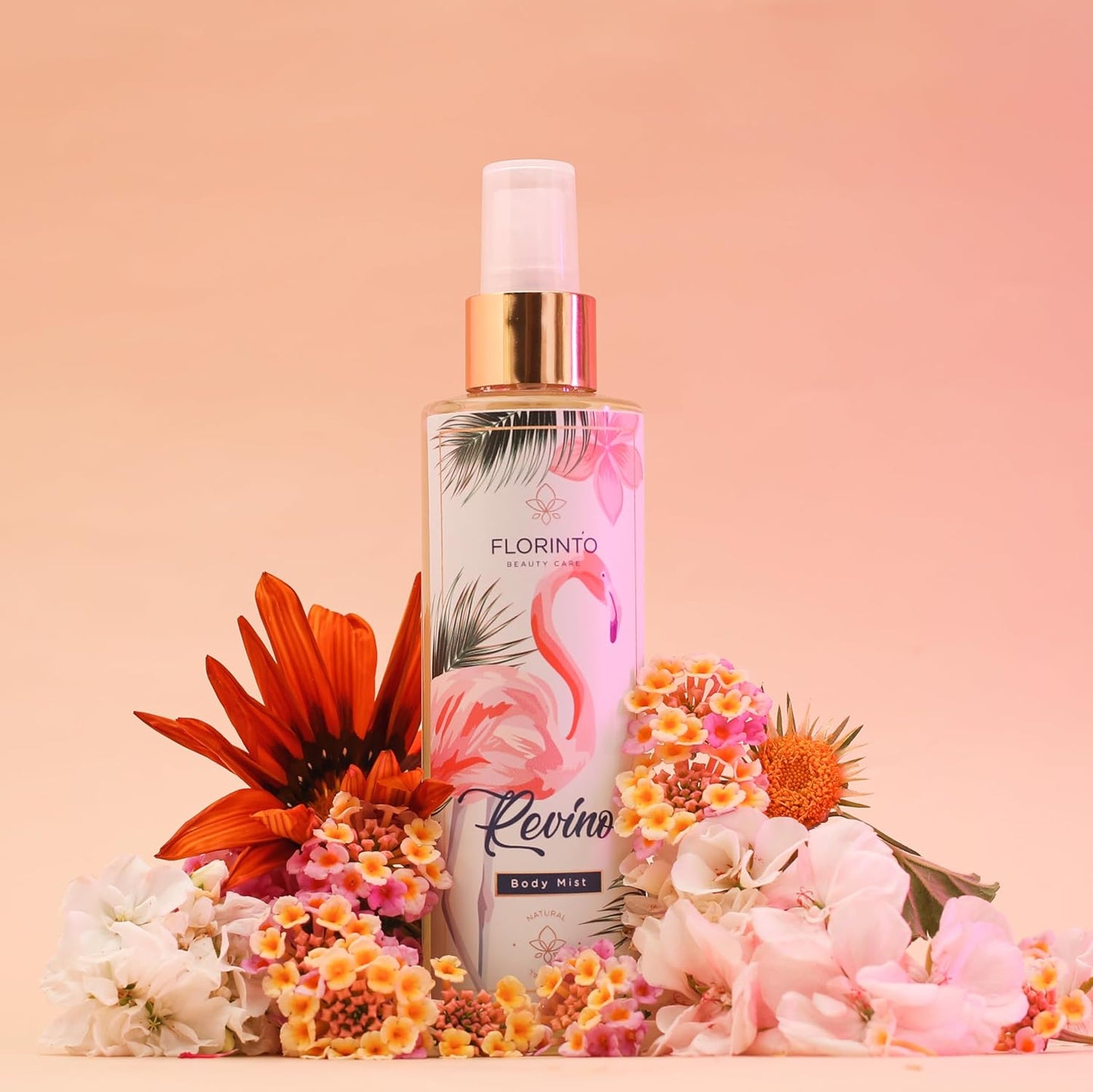 FLORÍNTO Body Mist – 24-Hour Freshness with Aloe Vera Gel – Hydrating, Aluminum-Free & Paraben-Free Spray for Sensitive Skin – Soothing, Non-Sticky & Gentle Formula – 200 ml (Riveno)