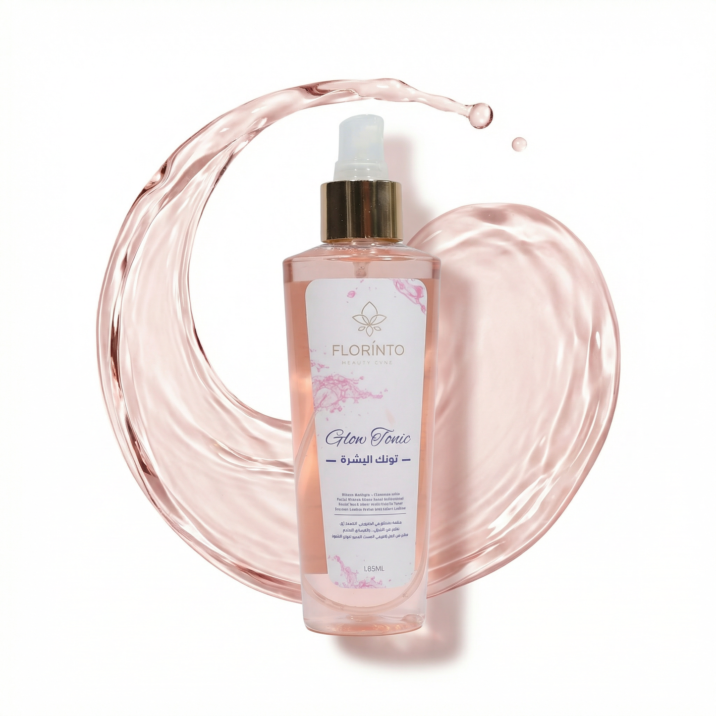 FLORÍNTO Facial Toner – Refreshing & Hydrating Toner with Dead Sea Minerals, Rose Water, Aloe Vera & Herbal Extracts – Balances Skin pH, Refines Pores & Soothes Sensitive Skin – 185 ml